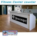 Fitness center reception desk