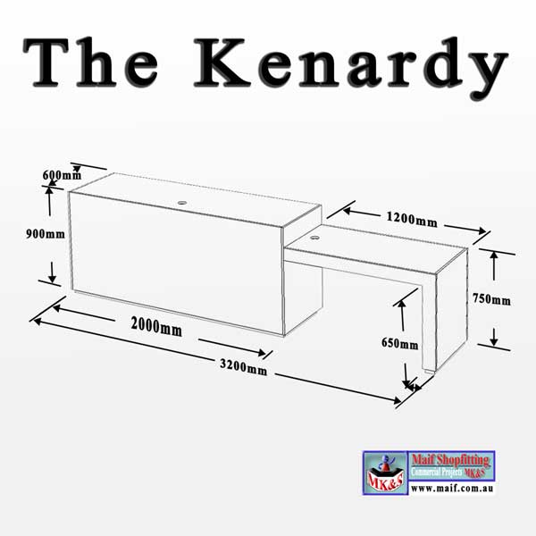 Shop Counter White Gloss The Kenardy Reception Counters