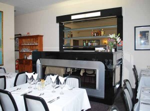 Counter for Restaurant. Bar for Restaurant. Black gloss